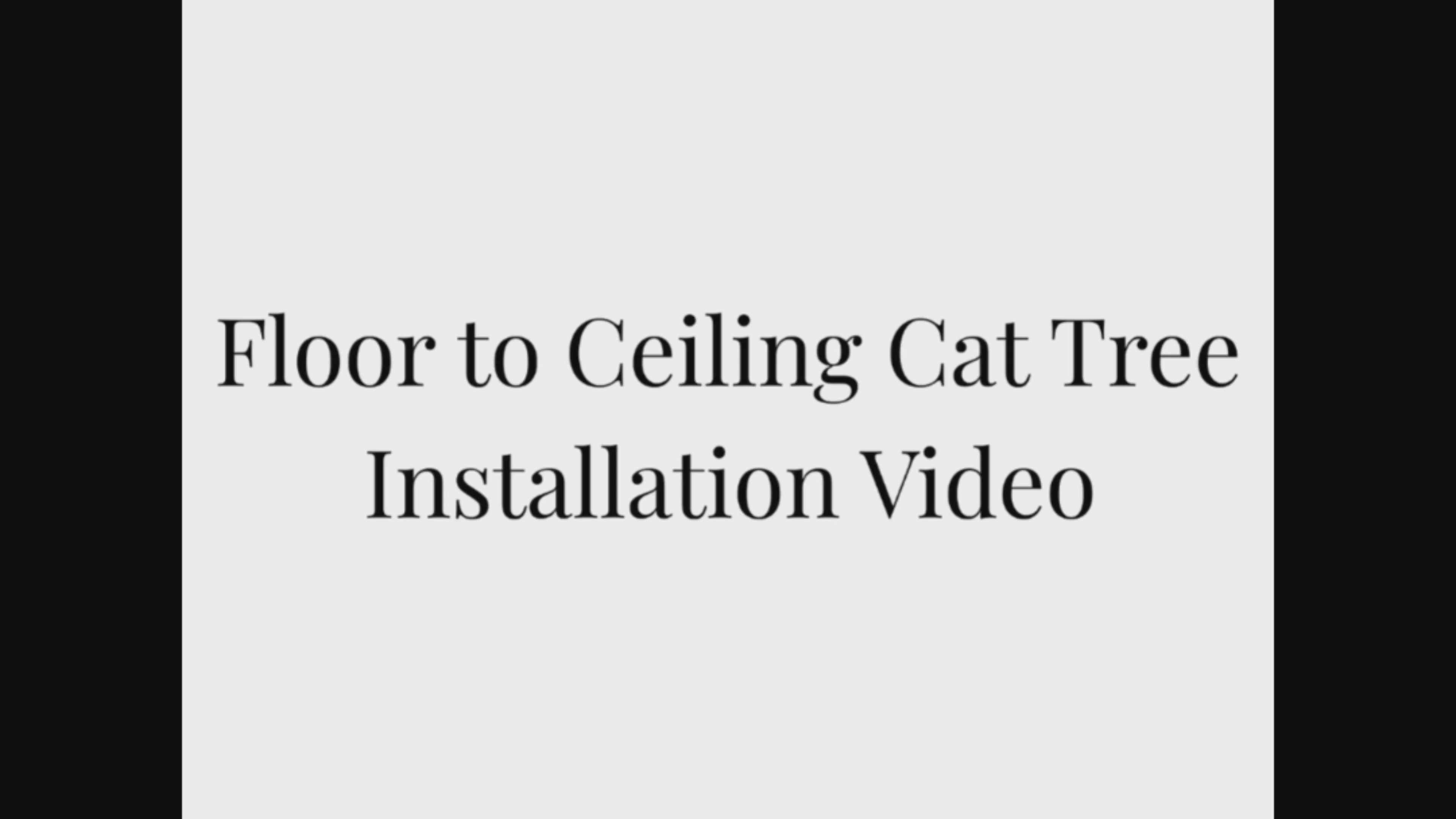 Solid wood  Floor to Ceiling Cat Tree with Scratching Post