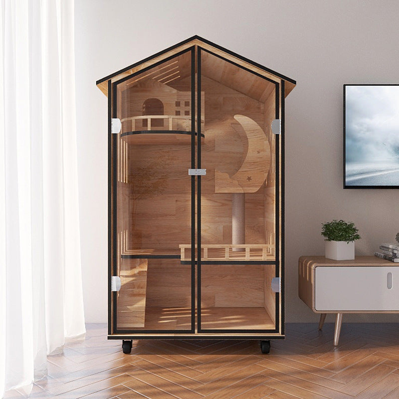 Luxury Cat cabinet for pet shop Solid wood cat villa Cat delivery room