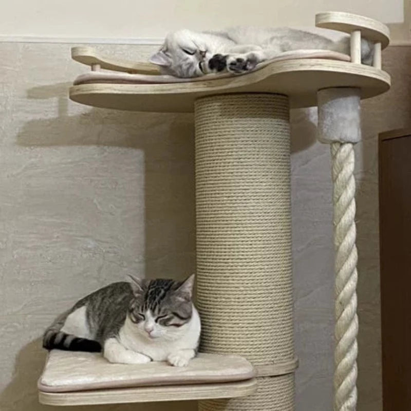 Cat tower | Solid Wood  Multi-Level Cat Tree 2types
