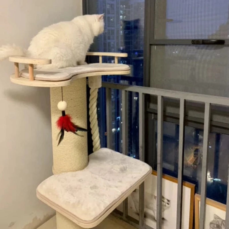 Cat tower | Solid Wood  Multi-Level Cat Tree 2types