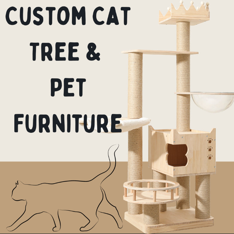 All wood cat tree no carpet clearance