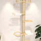 Floor to Ceiling Cat Trees Solid wood with Scratching Post For Large Cats-Top Upgrade