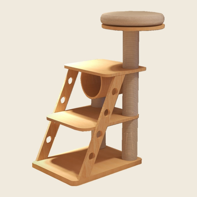 Sailing Hotel Solid Wood Cat Tree Cat Villa