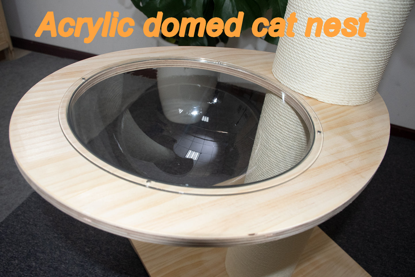 6.3" Thick Pillar Cat Tree(Dome Space Capsule)