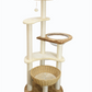 Large Rattan Sisal Scratching Post Mordern Cat Tree