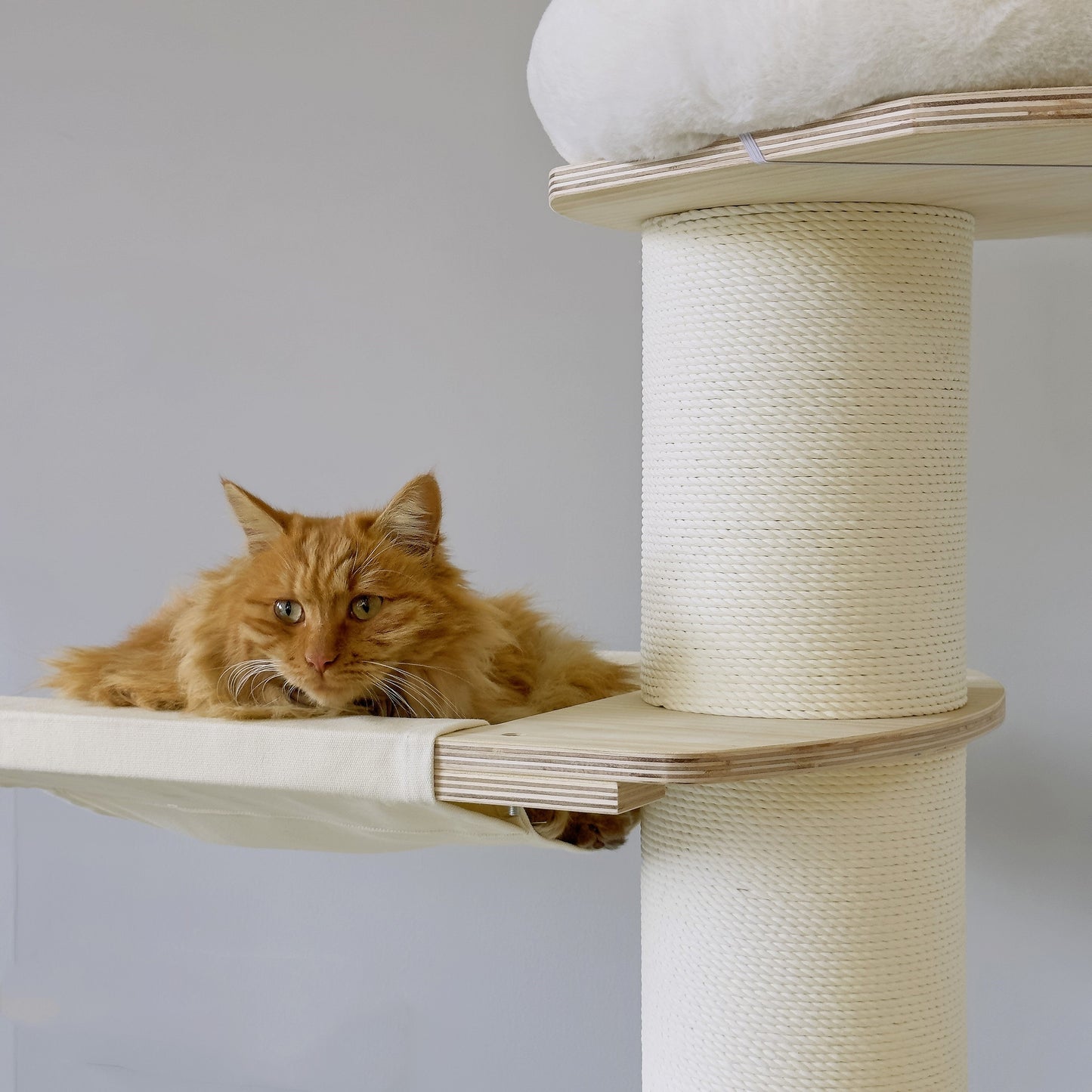 6.3” Thick Pillar Cat Tree (4 Tiers)