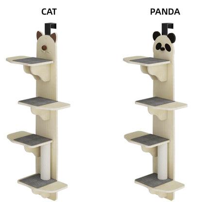 Door hanging outlet cat tree