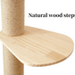 Floor to Ceiling Cat Trees Solid wood with Scratching Post For Large Cats-Top Upgrade