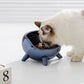 Mirror Petal ceramic cat bowl Half surrounded dog bowl Drinking bowl