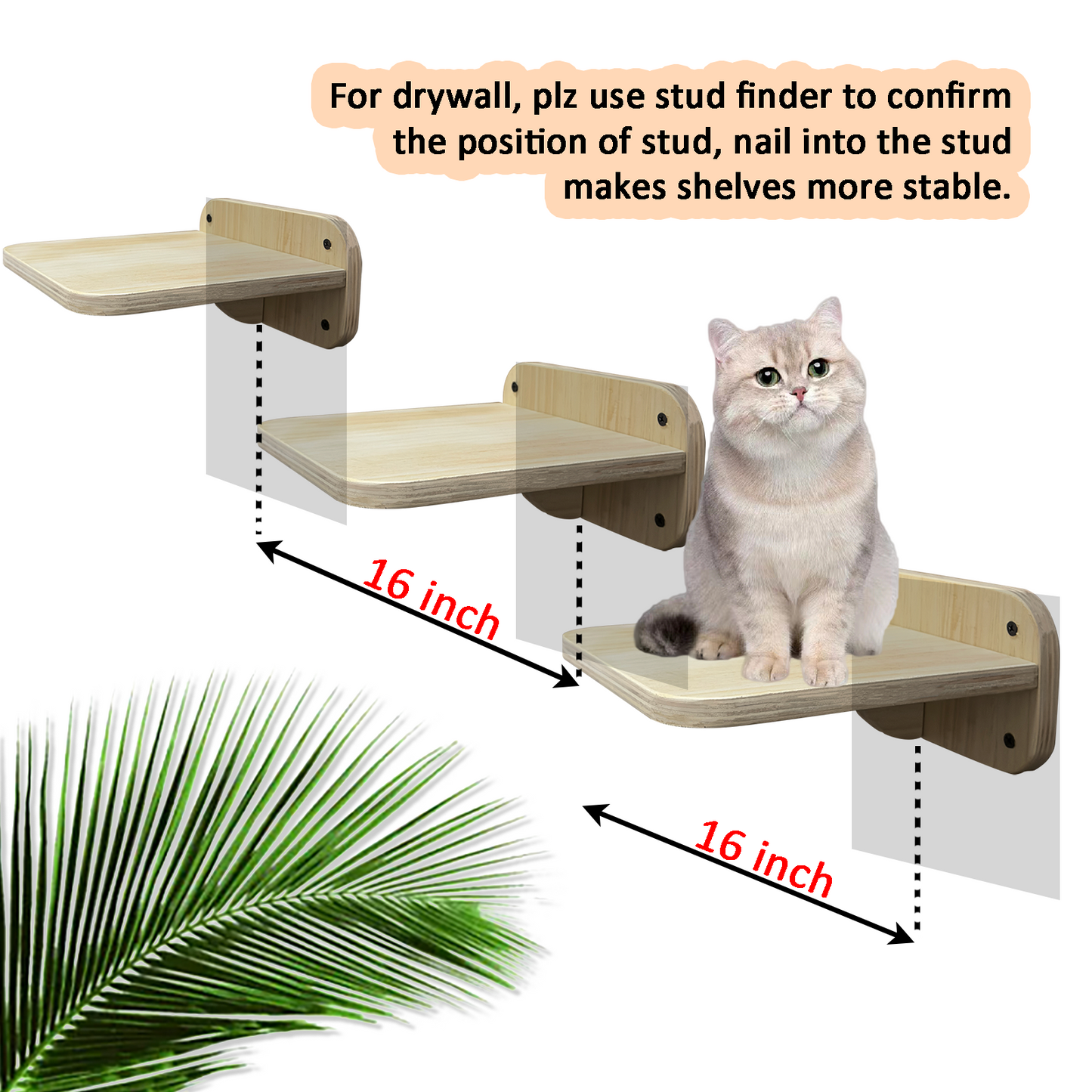 Cat Wall Shelves (Corner Shelves)