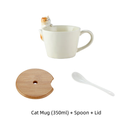 Cute coffee mug 3D pet cup Pet mug Gift for cat lovers & dog lovers