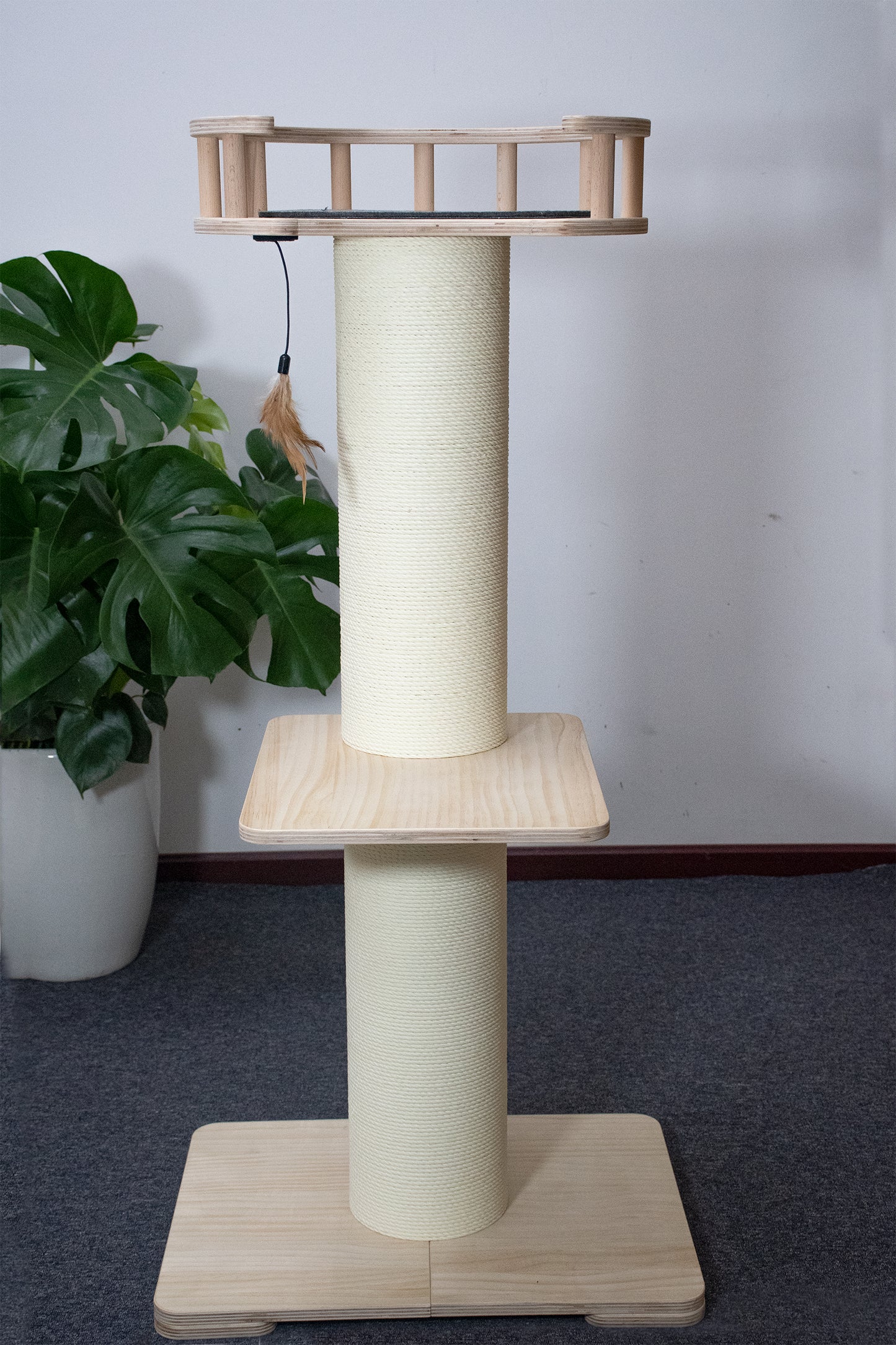 6.3" Thick Pillar Cat Tree (Springboard)