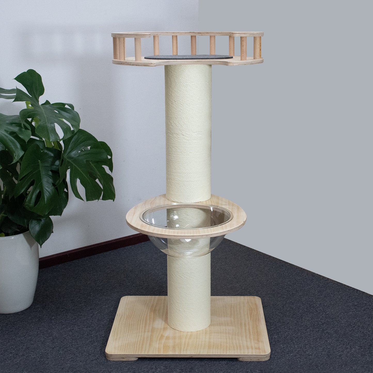 6.3" Thick Pillar Cat Tree(Dome Space Capsule)