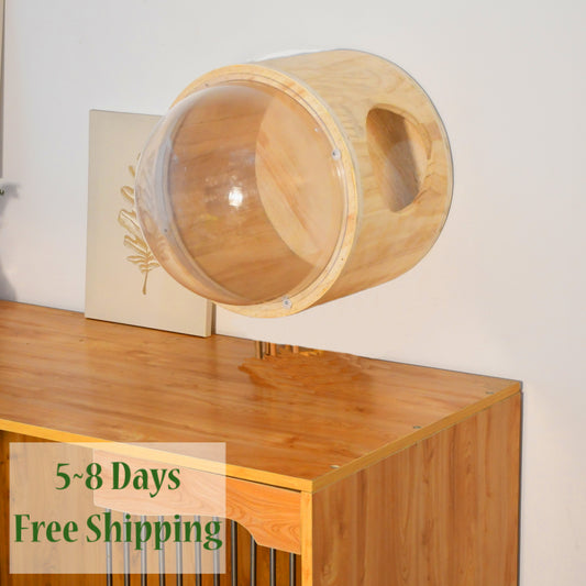 Wall Mounted Round Space Capsule Cat Bed Cat Shelves