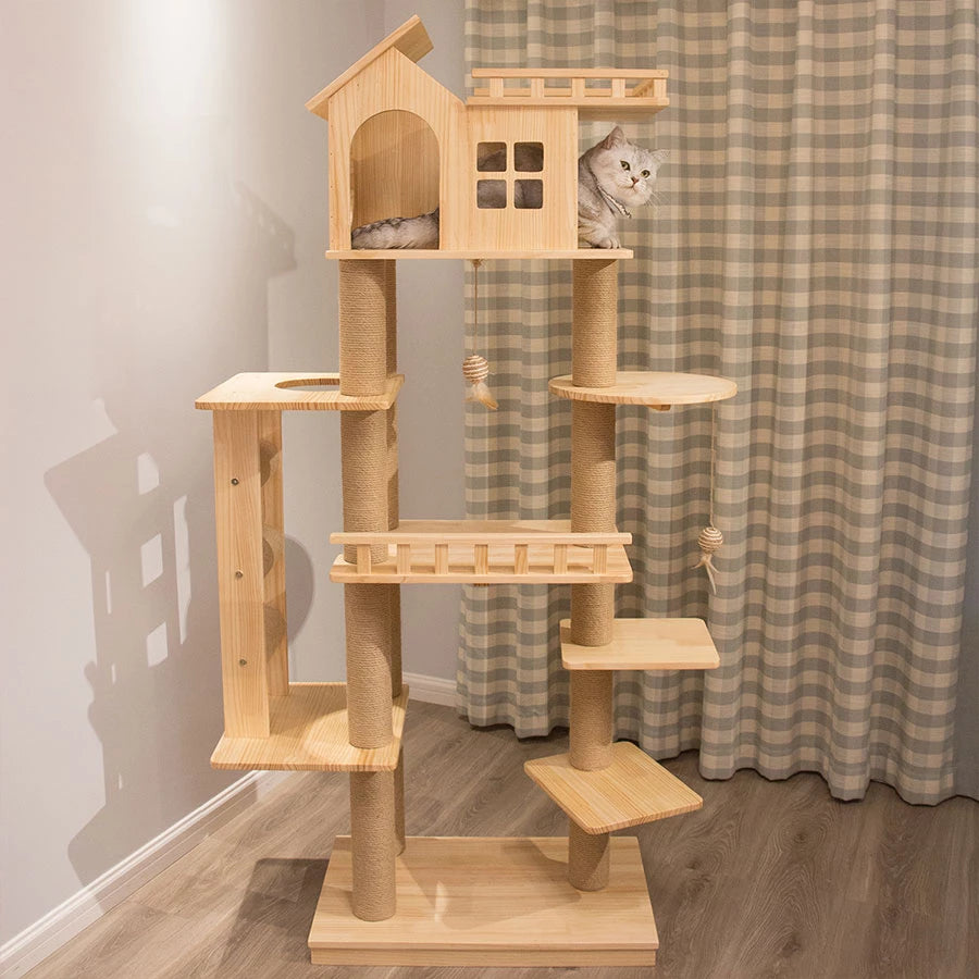 Luxury Wood Cat Villa