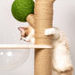 Solid wood Cat Scratching Post Cute Sisal Cat Scratcher 4types
