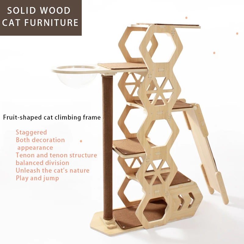 Deluxe Cat Tree With Cat Climbing Ladder