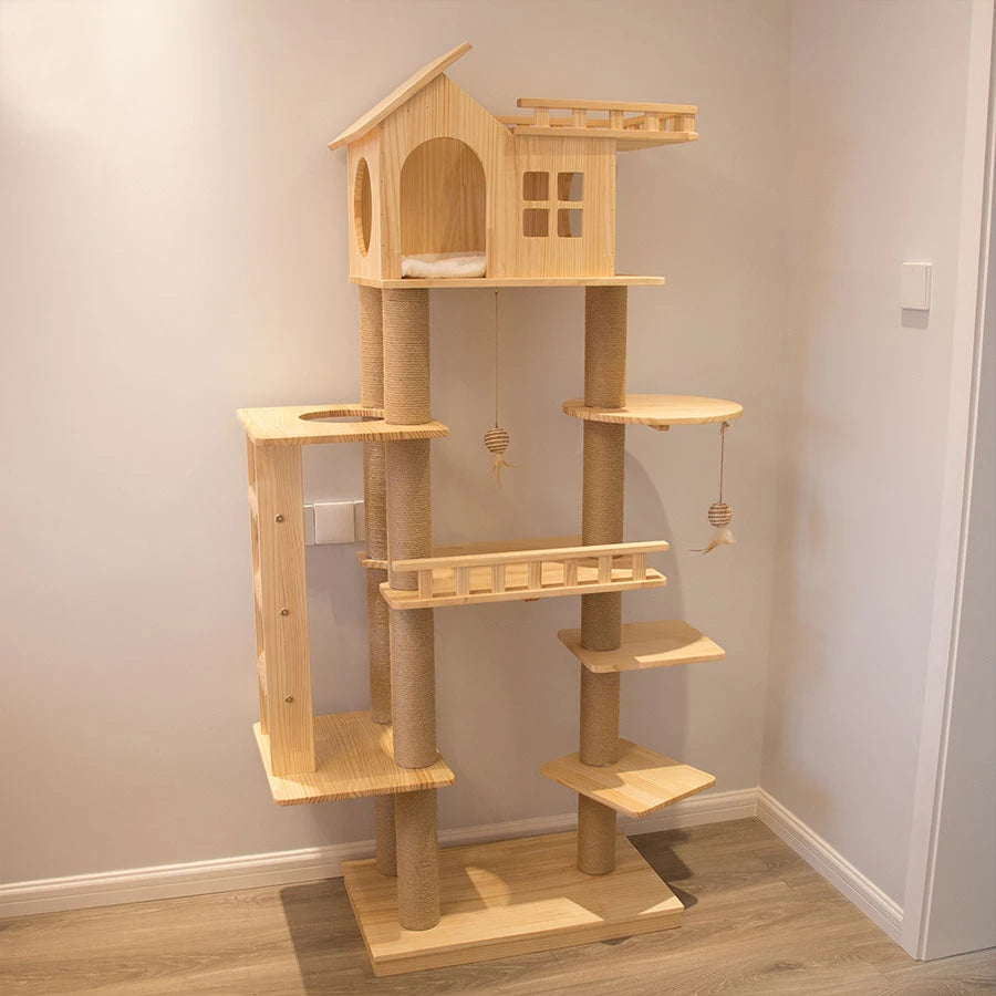 Luxury Wood Cat Villa