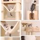 Large Floor To Ceiling Cat Tree Tall Wooden Cat Tower with hammock
