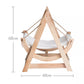 Solid Wood Cat Hammock with Washable Pad Rocking Chair 2Types
