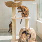 Summer cool cat bed Natural cattail cat tree