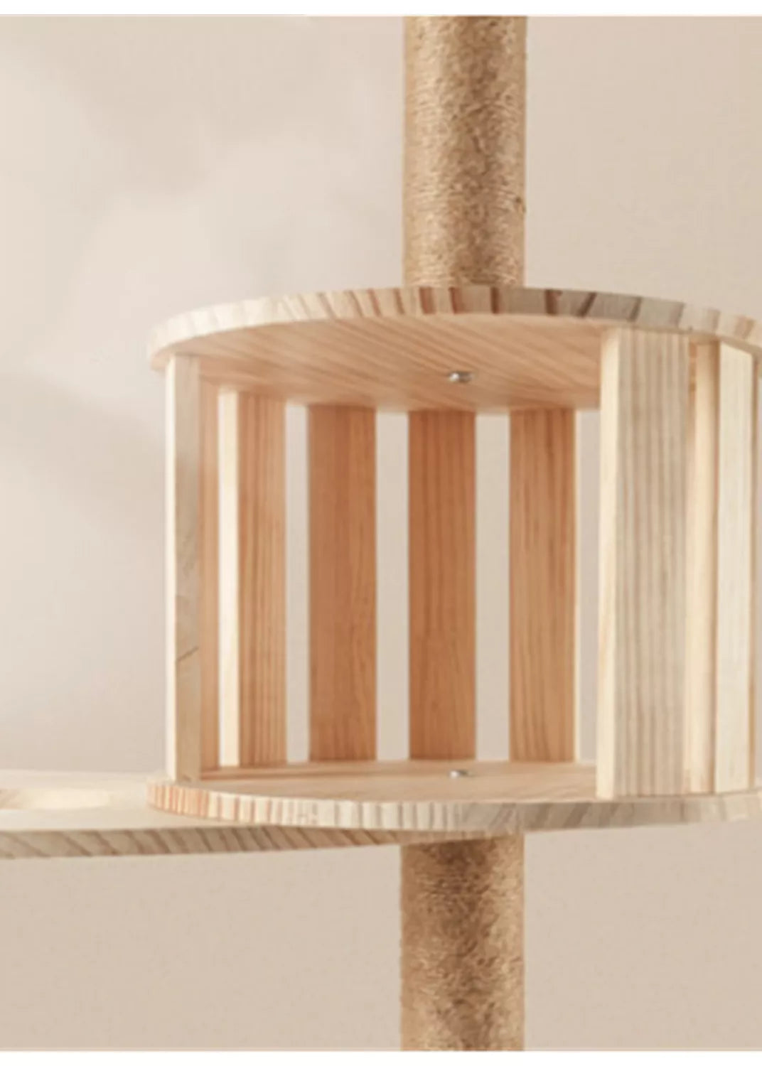 Modern Wood Cat Tree Luxury Wooden Cat Tower Condo