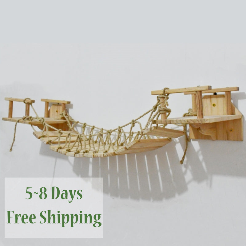 Wall Mounted Cat Suspension Bridge 140cm