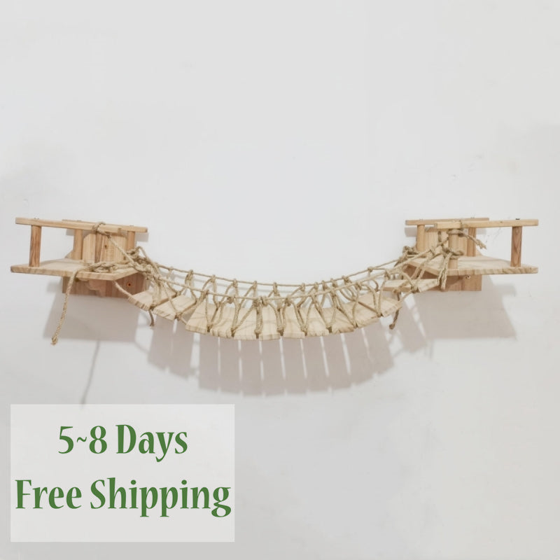 Wall Mounted Cat Suspension Bridge 140cm