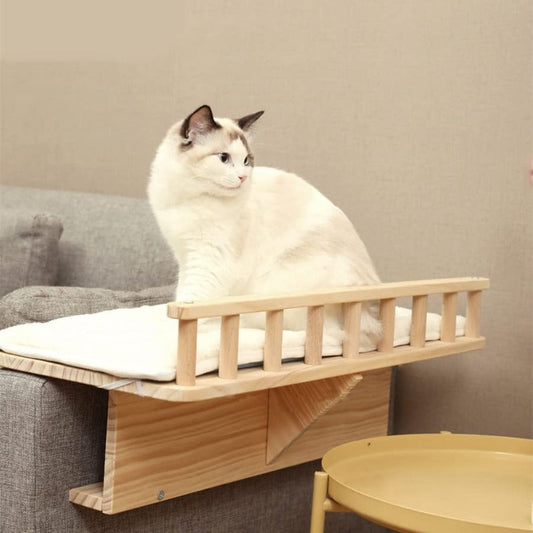 Luxury Cat Window Perch with Fence | Cat Bed