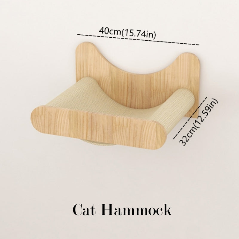 Solid Wood Cat Wall Shelves | Cat Wall Furniture