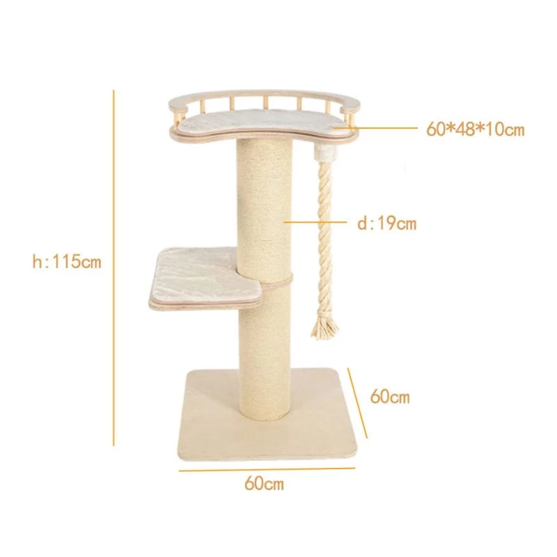 Cat tower | Solid Wood  Multi-Level Cat Tree 2types