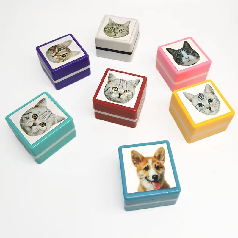 Custom Pet Portrait Stamp（7colors）