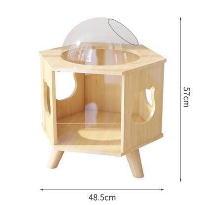 Wooden Cat Bed | Space Capsule Cat Bed | Summer