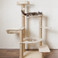 Summer cool wooden cat tree Lmitation rattan cat tree