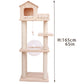 Solid Wood Cat Tree Multi-Level Cat Tower with Space Capsule 2sizes