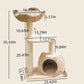Summer cool cat bed Natural cattail cat tree