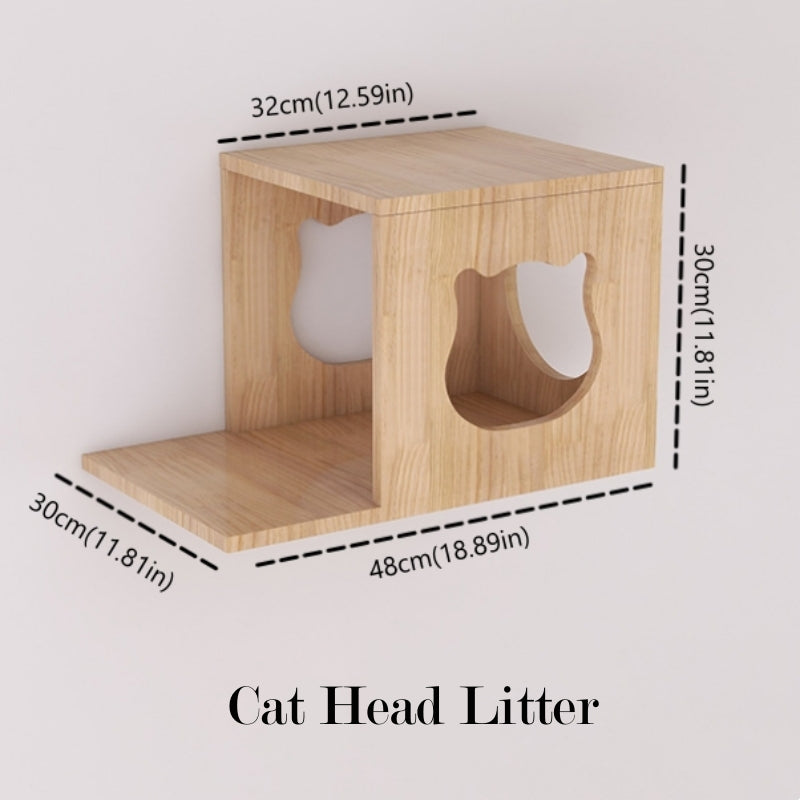 Solid Wood Cat Wall Shelves | Cat Wall Furniture