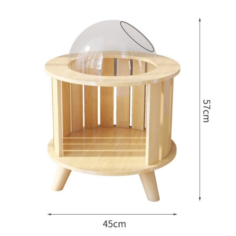 Wooden Cat Bed | Space Capsule Cat Bed | Summer