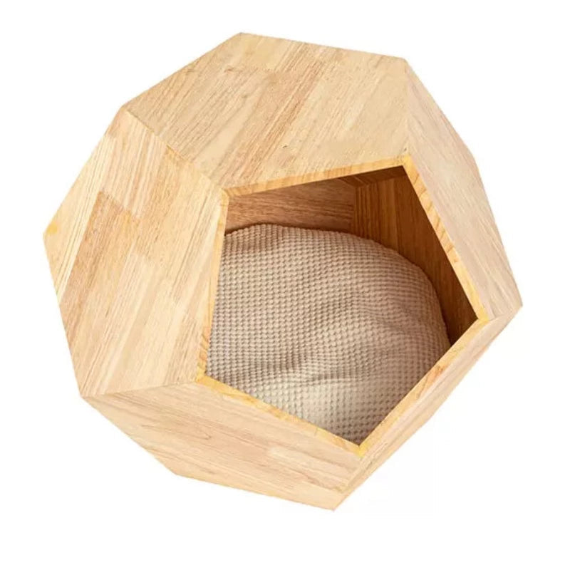 Geometric clearance cat bed