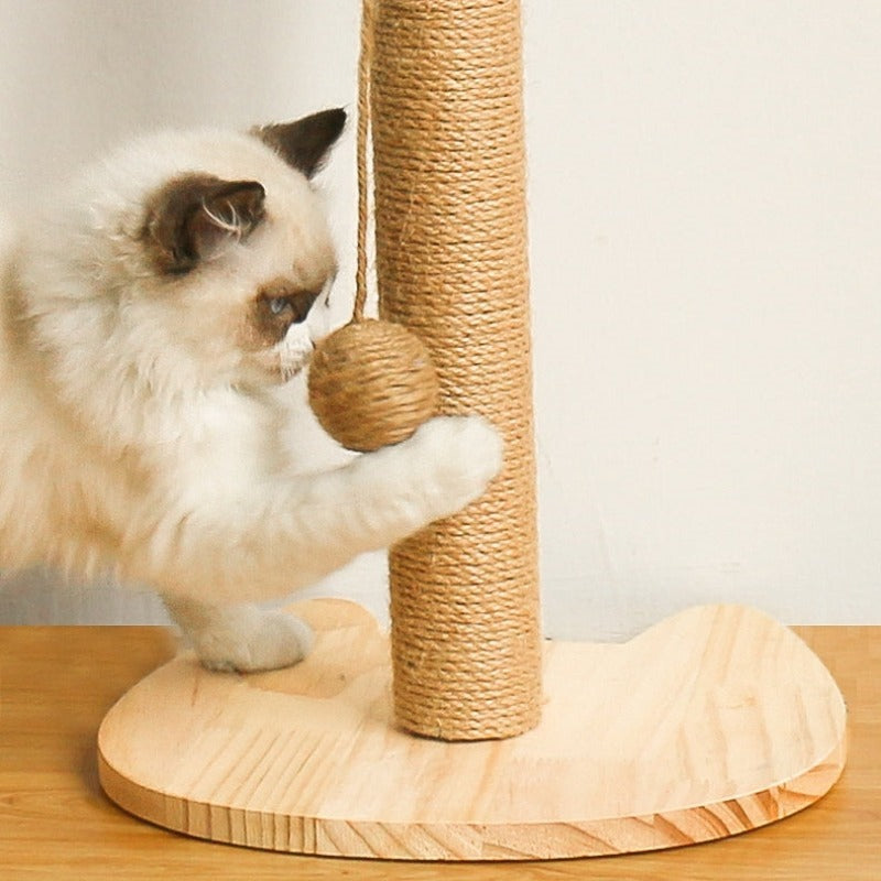 Sisal Cat Scratching Post Wooden Cat Toy Cat Scratcher 3types