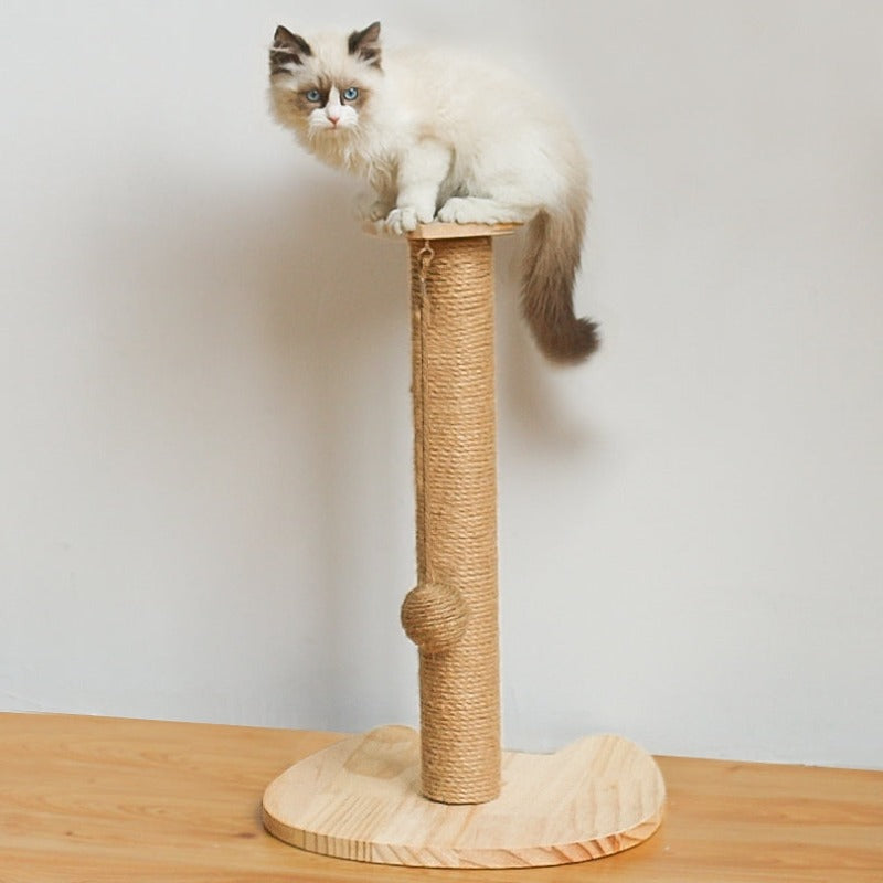 Sisal Cat Scratching Post Wooden Cat Toy Cat Scratcher 3types