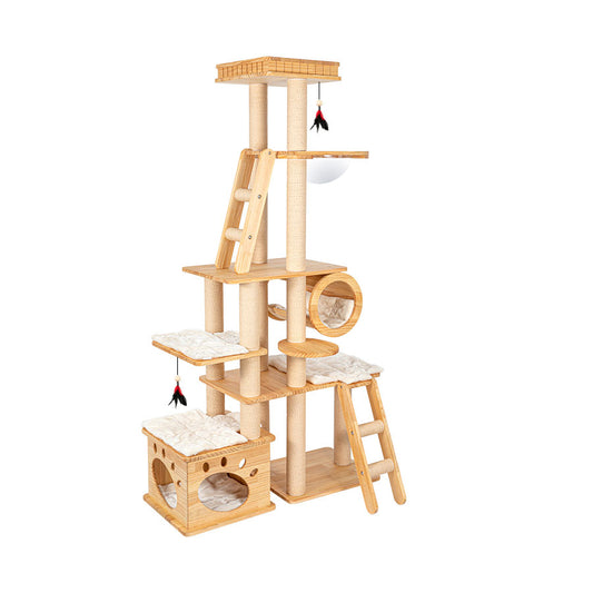 Importe Solid Wood Cat Climbing Tree