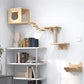 Wall-mounted cat tree shelf cat scratching post