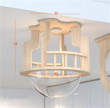 Wall-mounted cat tree shelf cat scratching post